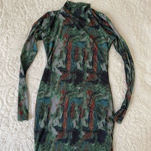 Long sleep tunic dress